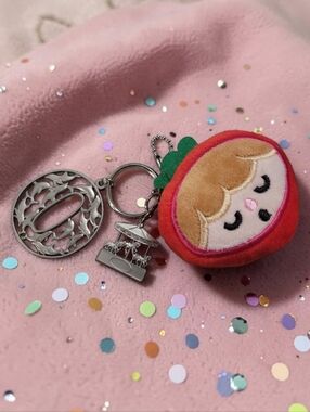 KIDS CUTE MONOGRAM BAG CHARM